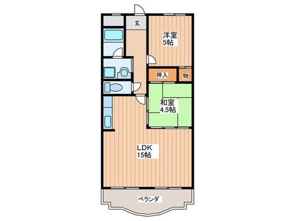 八坂一番館の物件間取画像